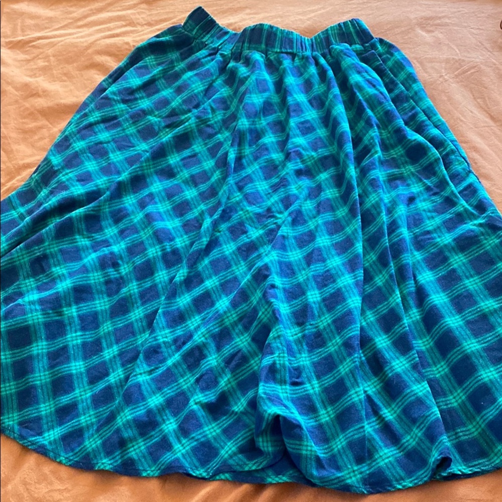 Blue Plaid Women's Skirt